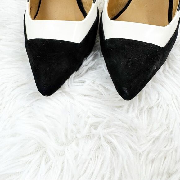 L.A.M.B. CIA Colorblock Leather Pointed Toe Pump Heels - Picture 6 of 14